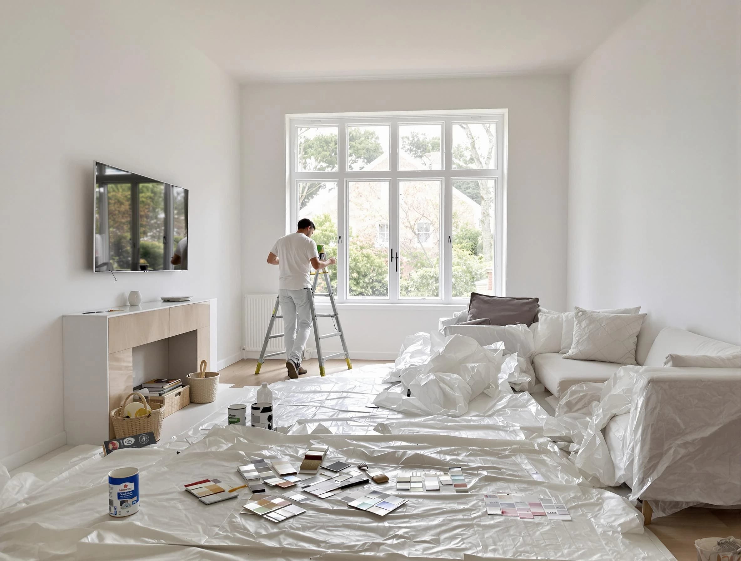 Casa Grande House Painters professional applying interior paint in Casa Grande, AZ