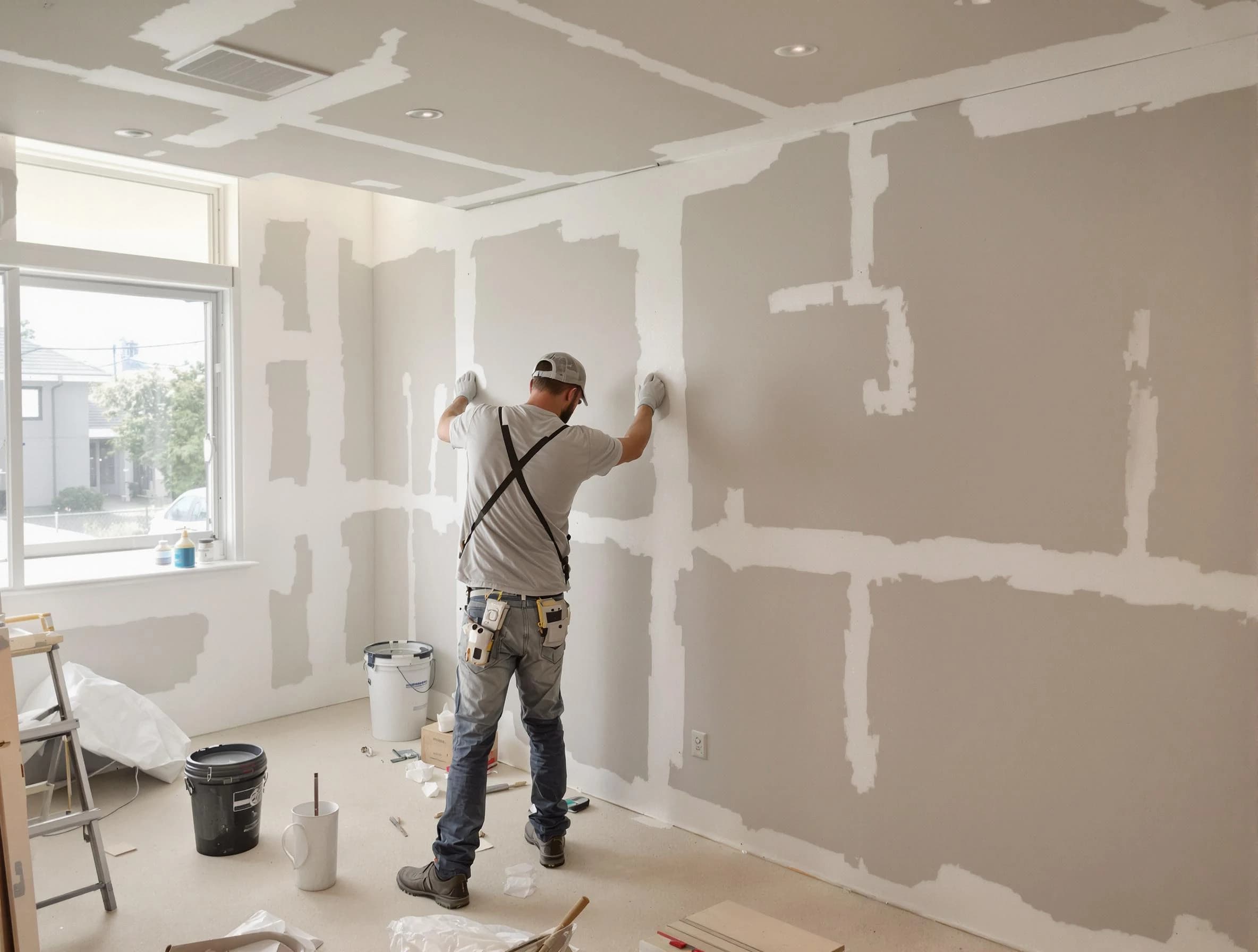 Casa Grande House Painters performing drywall taping and mudding in Casa Grande