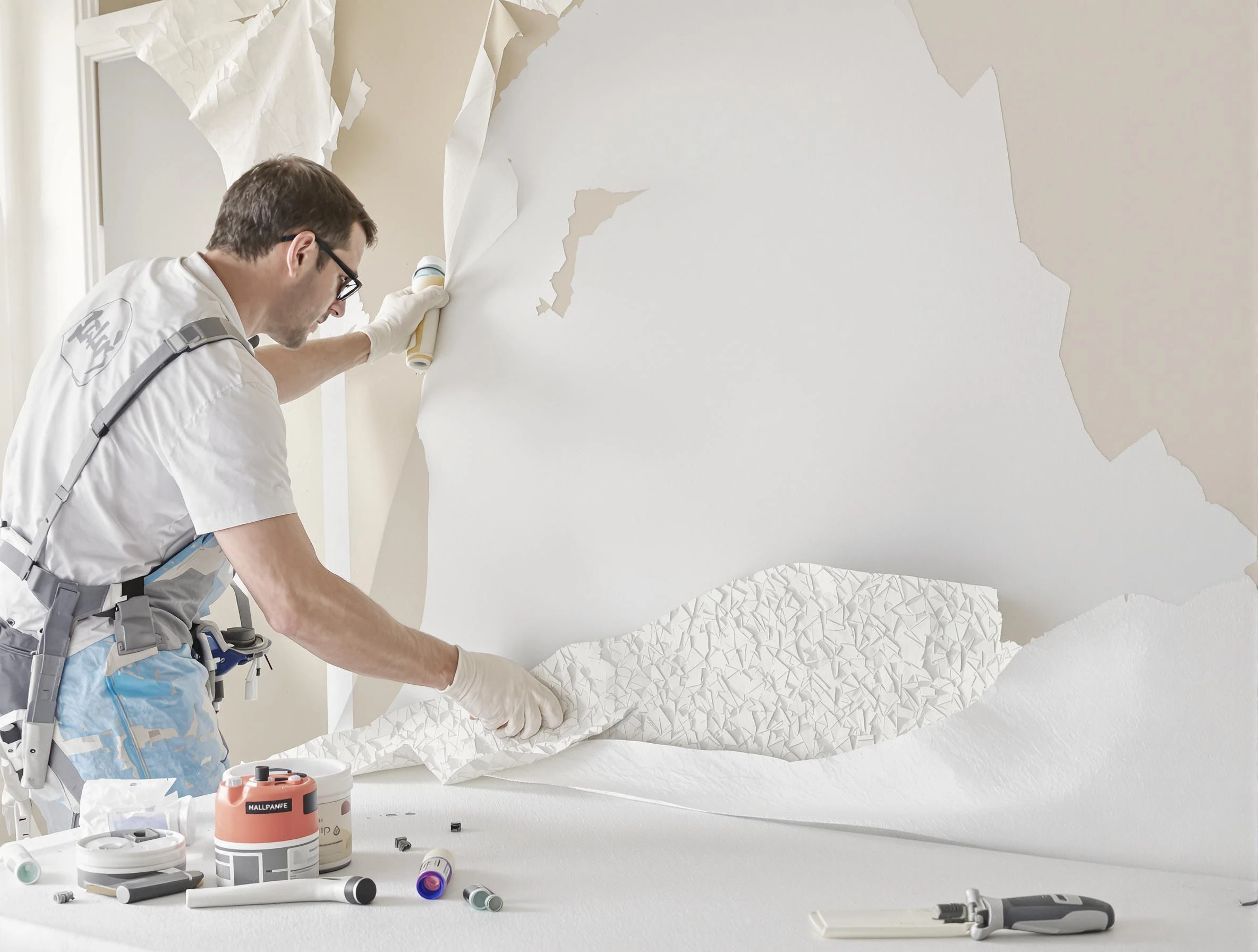 Detailed wallpaper removal and wall prep by Casa Grande House Painters in Casa Grande